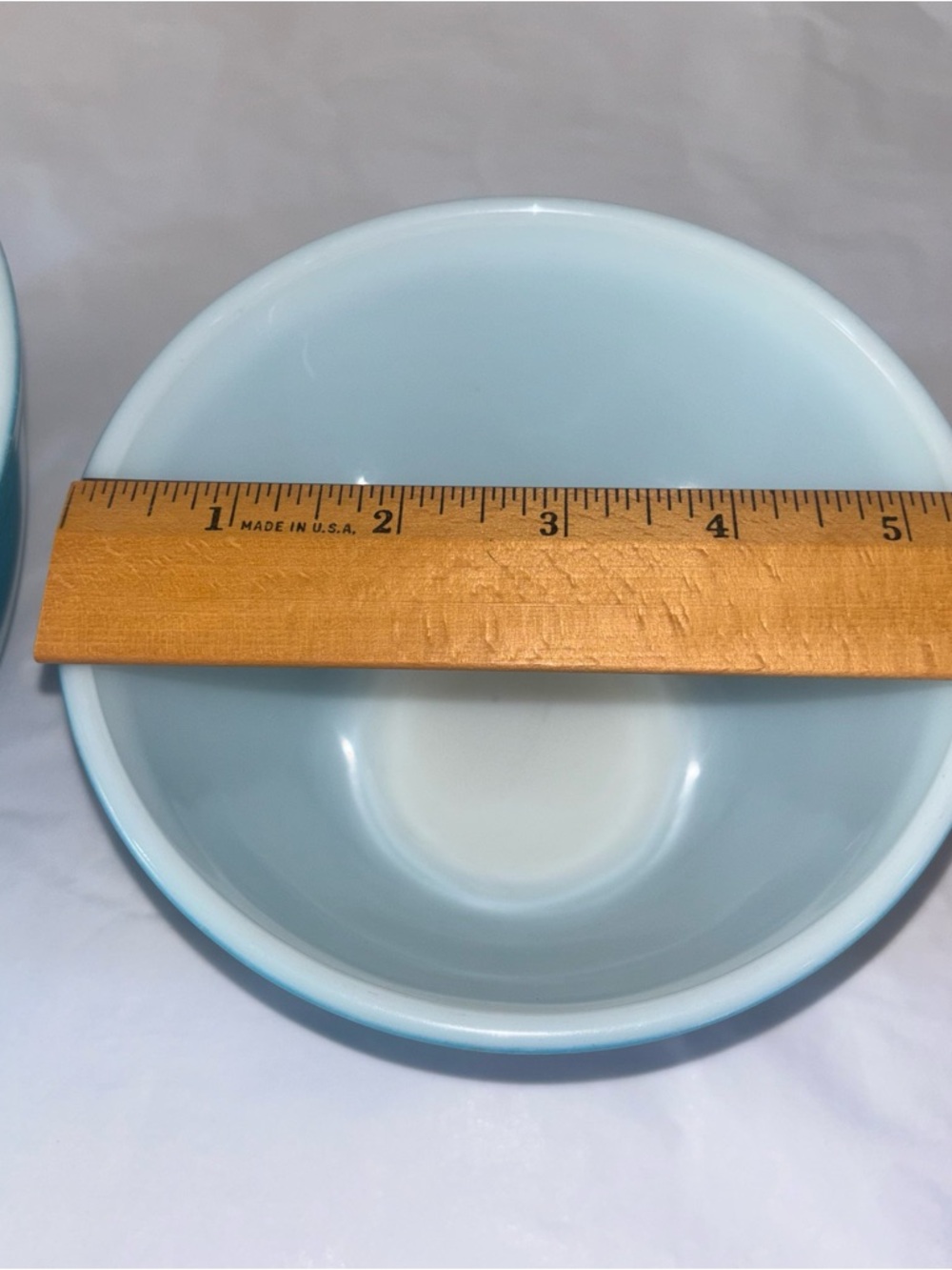 2 Vintage Pyrex Primary Color Americana? Turquoise Blue 401 402 - Picture 12 of 14
